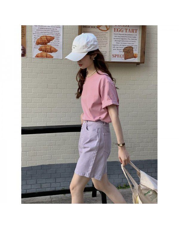 Spring New Korean Simple Versatile Basic Round Nec...