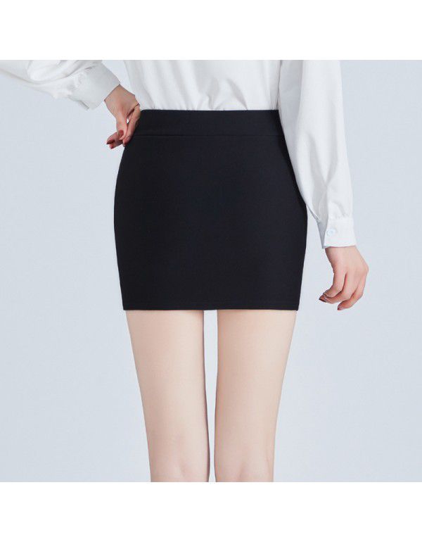 Spring and summer buttock skirt elastic slim nightclub miniskirt high waist miniskirt professional OL one-step skirt large size work dress 