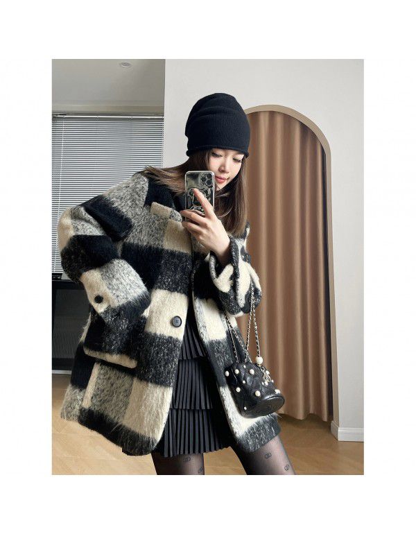 Winter New Korean Fashion Loose Short Coat 