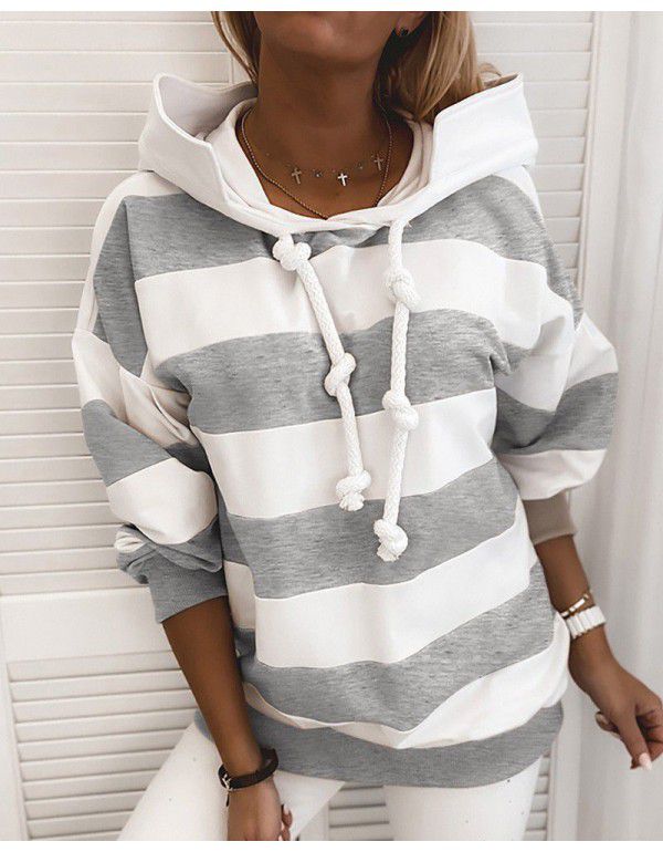 Hot Sale Autumn Thick Stripe Women's Thin Sweater Women's Top