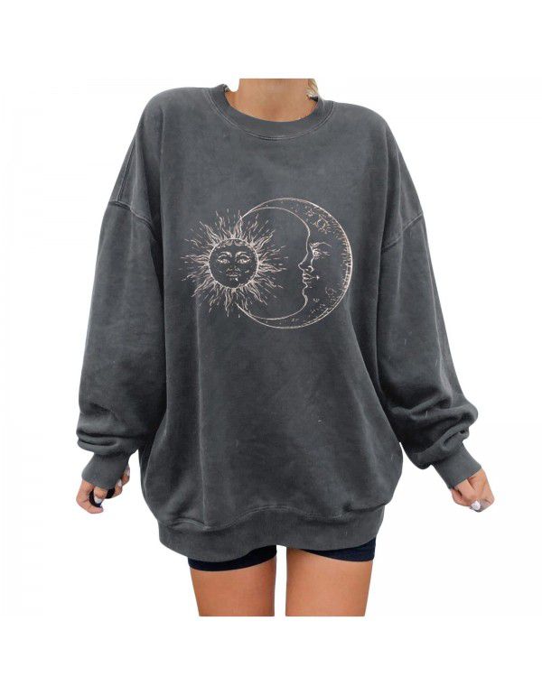 Personalized Printed Sweater Loose Large Fashion Sweater Women