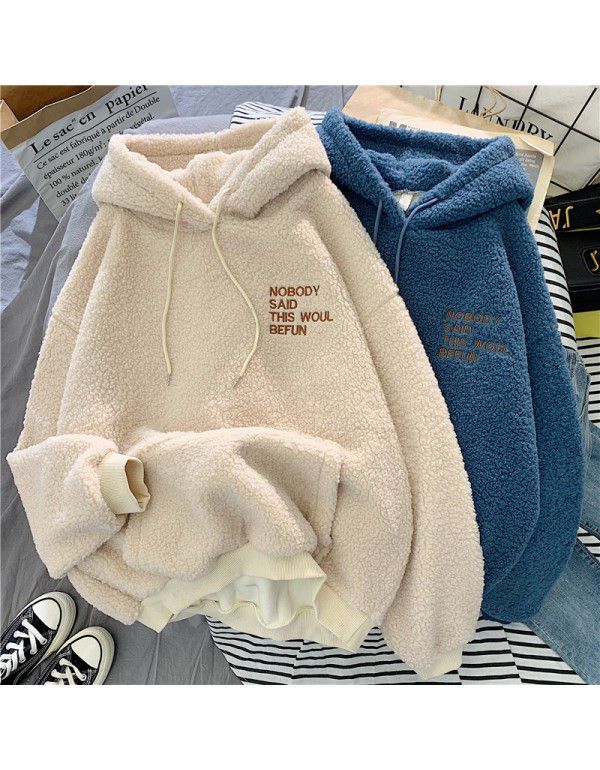 Imitation cashmere sweater women's Korean fashion ...