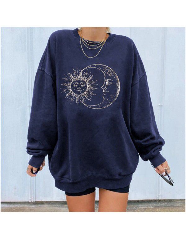 Personalized Printed Sweater Loose Large Fashion Sweater Women