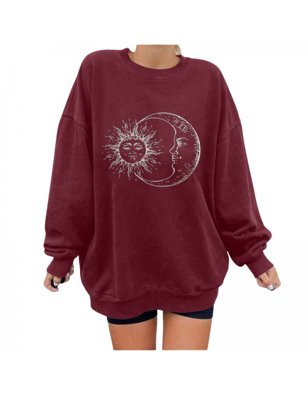 Personalized Printed Sweater Loose Large Fashion Sweater Women