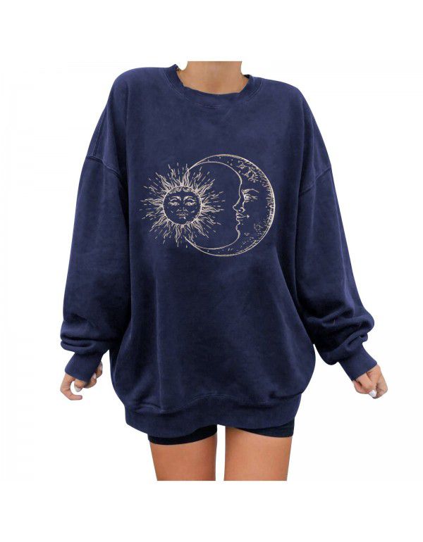 Personalized Printed Sweater Loose Large Fashion Sweater Women