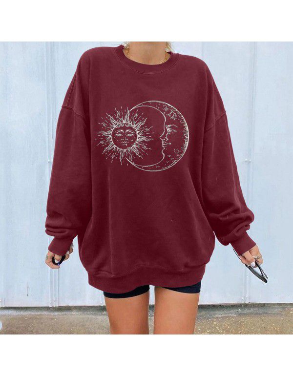 Personalized Printed Sweater Loose Large Fashion Sweater Women