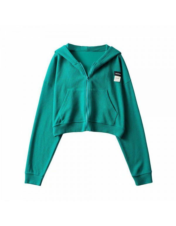 New Label Zipper Hoodie Comfortable Casual Style Fashion Slim Student Top Women's Fashion