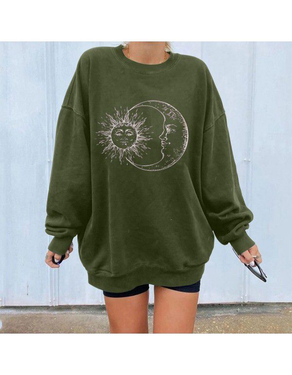 Personalized Printed Sweater Loose Large Fashion Sweater Women