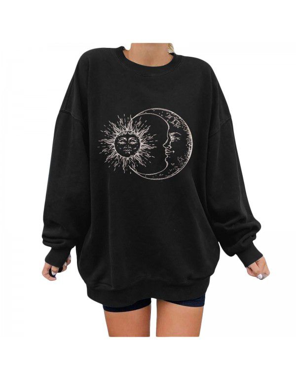 Personalized Printed Sweater Loose Large Fashion Sweater Women