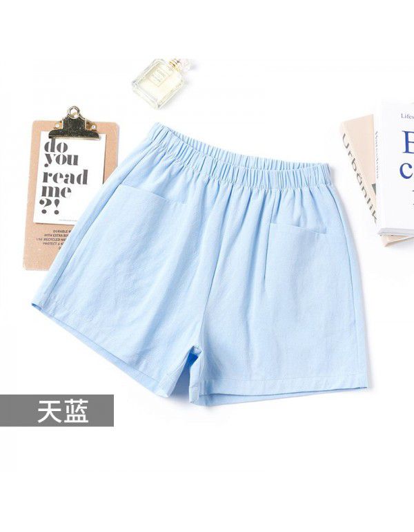 Summer New Thin Outwear High Waist A-line Wide Leg Slim Relaxed Women's Shorts