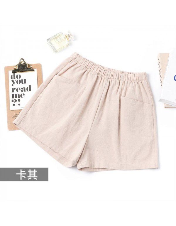 Summer New Thin Outwear High Waist A-line Wide Leg Slim Relaxed Women's Shorts