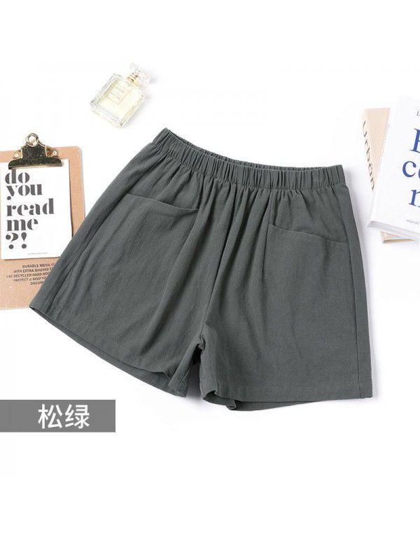 Summer New Thin Outwear High Waist A-line Wide Leg Slim Relaxed Women's Shorts