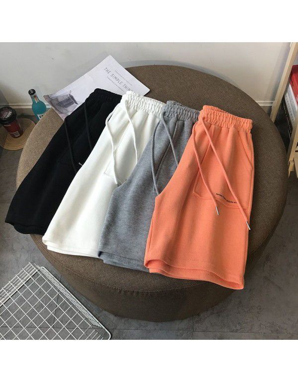 New Korean Cotton Women's Pants Versatile for Girls Thin Slim Large Quarter Pants