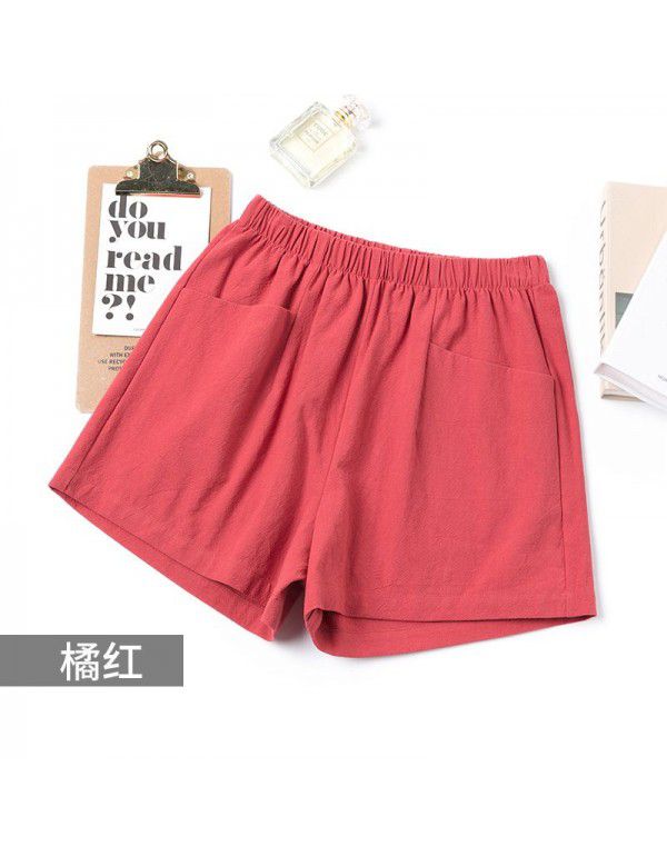 Summer New Thin Outwear High Waist A-line Wide Leg Slim Relaxed Women's Shorts