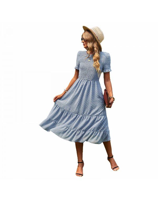 European and American Fashion Women's Dress Large Swing Dress Elegant Elegant Slim Fit Skirt