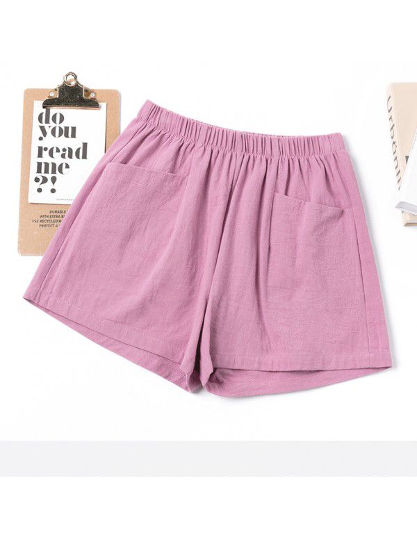 Summer New Thin Outwear High Waist A-line Wide Leg Slim Relaxed Women's Shorts