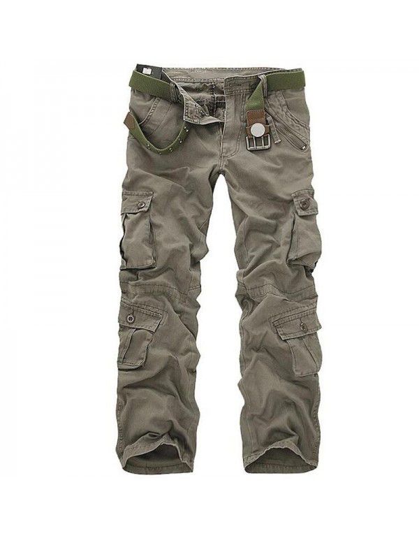 European and American pants Women's overalls Cross border multi bag sports pants Loose tactical pants Large casual pants