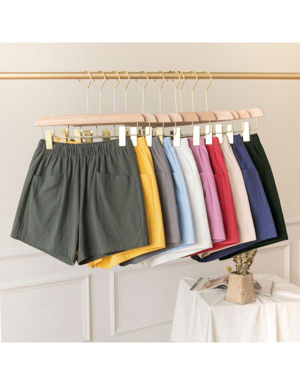 Summer New Thin Outwear High Waist A-line Wide Leg Slim Relaxed Women's Shorts