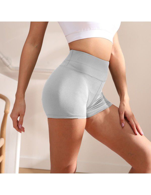 3/4 Shorts High Waist Hip Lift Fitness Running Sports Underlay Yoga Pants Women