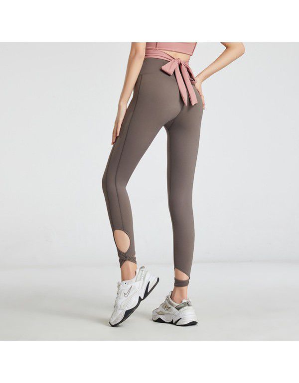 Dry Yoga Pants Female Hip Lift Tight Slim Leg Exer...