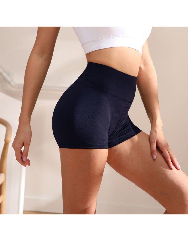 3/4 Shorts High Waist Hip Lift Fitness Running Sports Underlay Yoga Pants Women