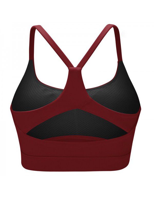 New European and American Beauty Back Sports Yoga Bra Underwear Running Sports Quick-Dry Yoga Gymnastics