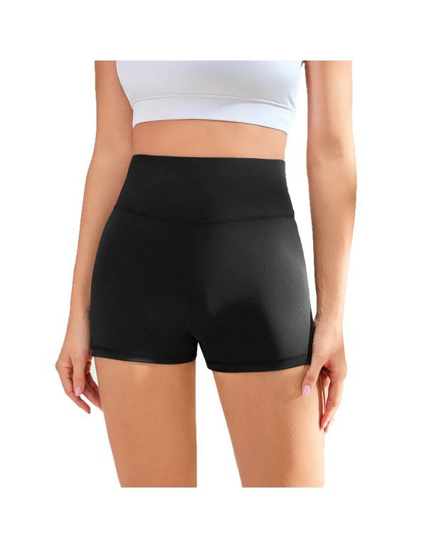 3/4 Shorts High Waist Hip Lift Fitness Running Sports Underlay Yoga Pants Women