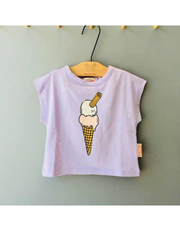 Classic series ice cream cone light purple sleevel...