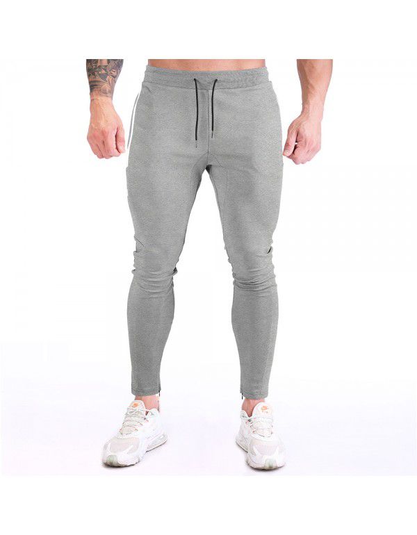 Popular Muscle New Outdoor Sports Pants in Europe and America Men's Fitness Pants Training Pants