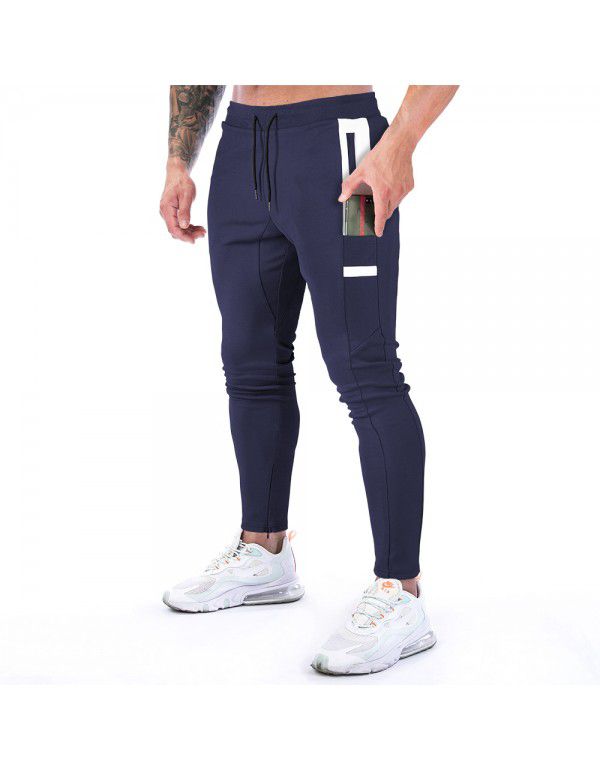 Popular Muscle New Outdoor Sports Pants in Europe and America Men's Fitness Pants Training Pants