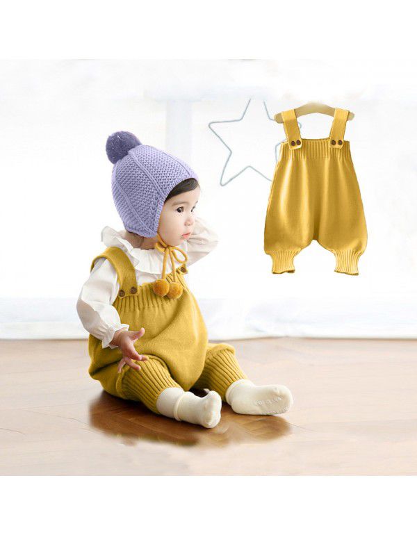 Baby knitted suspenders for boys and girls Baby cl...