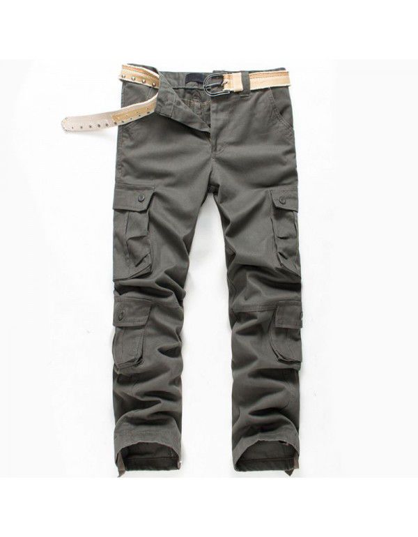 Pants Men's Multi Pocket Pants Fall New Men's Casual Loose Men's Pants Work Dress Pants