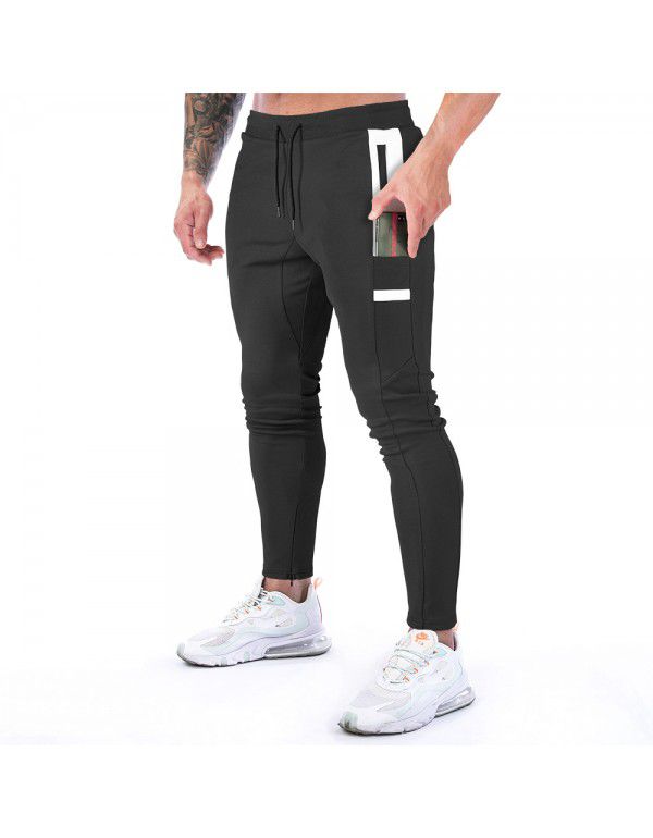 Popular Muscle New Outdoor Sports Pants in Europe and America Men's Fitness Pants Training Pants