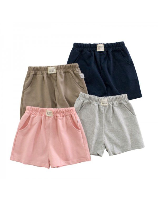 Korean Children's Wear Summer New Girls' Shorts Children's Sports Pants