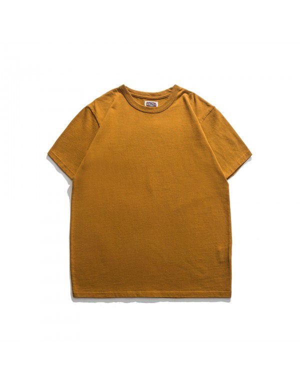 Heavy Double Yarn Cotton Casual T-shirt Heavy Duty High Quality Durable Underlay