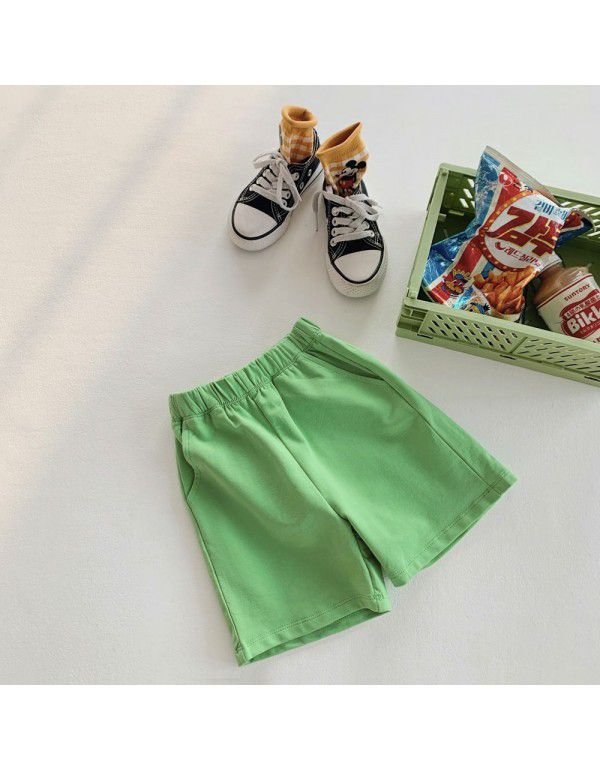 Girls' Shorts Summer New Children's Sports Pants Versatile for Boys' Fashionable Casual Pants Capris