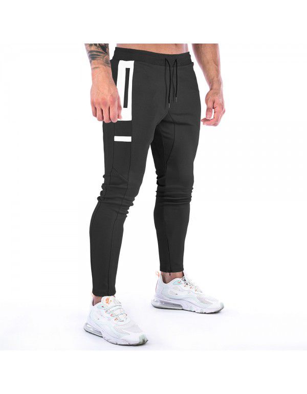 Popular Muscle New Outdoor Sports Pants in Europe and America Men's Fitness Pants Training Pants