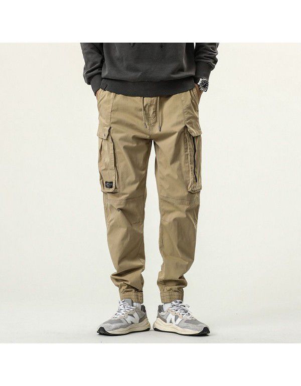 Men's overalls Men's multi-pocket outdoor mountaineering pants High quality loose casual pants Leggings