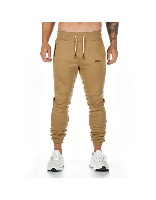 European and American summer new sports pants Men's casual trend of hanging towels on the back