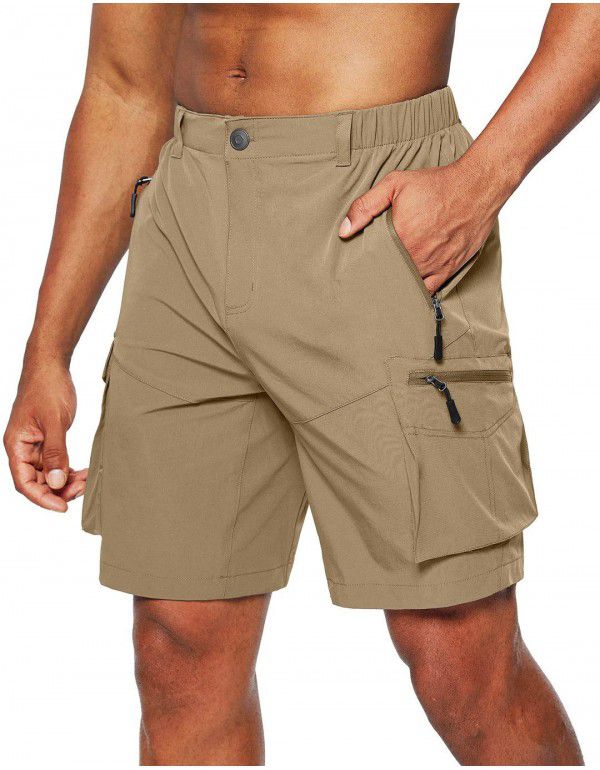 Men's Workwear Shorts Large New Zip Shorts Multi Pocket Mobile Men's Shorts