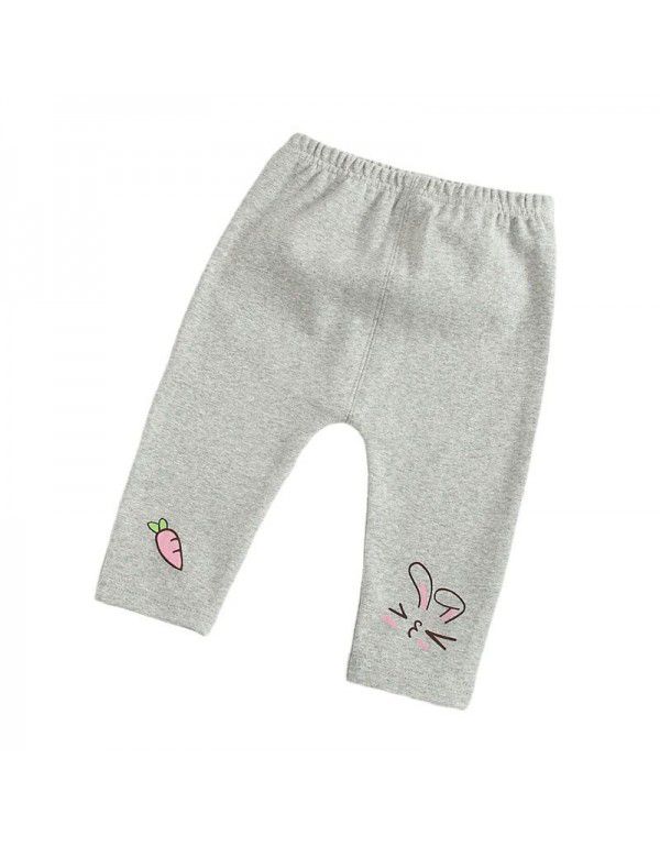 Korean version of girls' bottoming pants, middle and young children's baby pants, Korean version of girls' pants, wholesale, middle waist baby pants