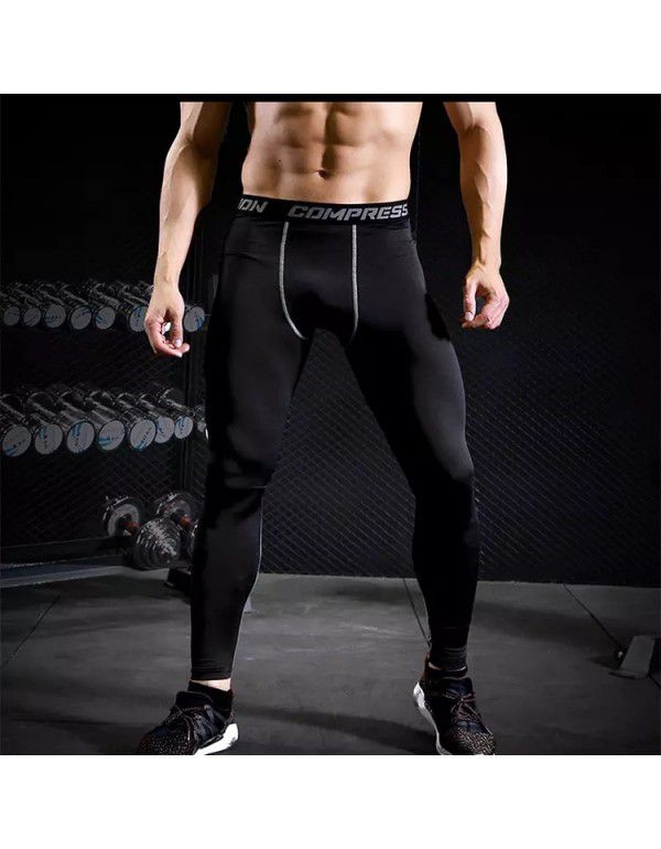 Fitness basketball underpants Men's sports tights Elastic training running pants Quick drying 