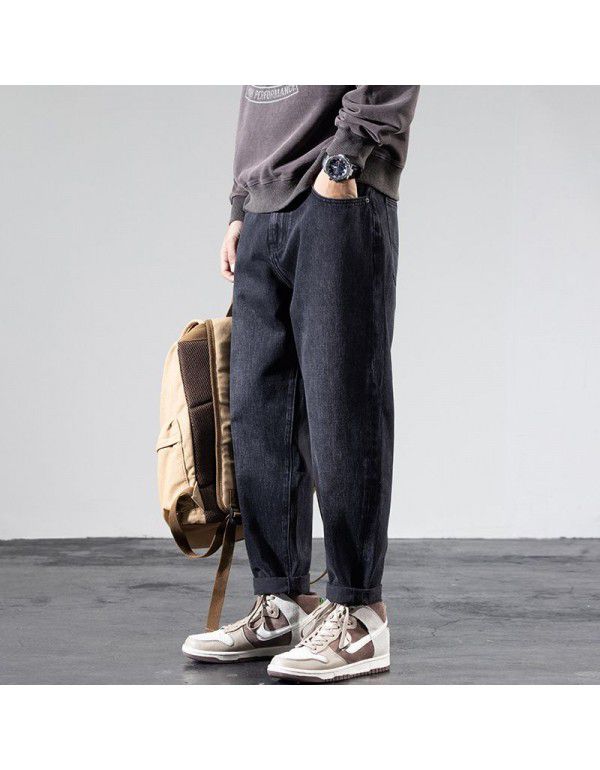 Autumn Fashion Long Jeans Men's Korean Fashion Cas...