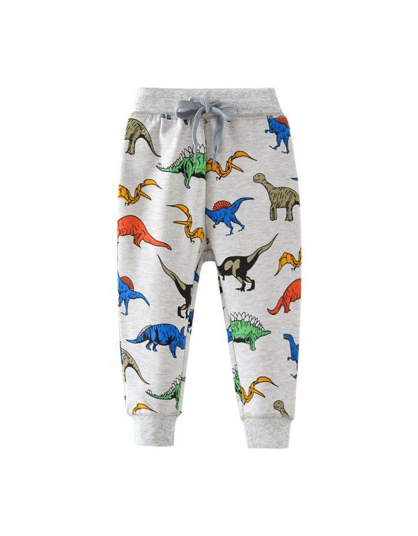 Boys' trousers Children's knitting trousers Cartoon sweater trousers Autumn new style children's trousers 