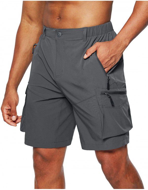 Men's Workwear Shorts Large New Zip Shorts Multi Pocket Mobile Men's Shorts
