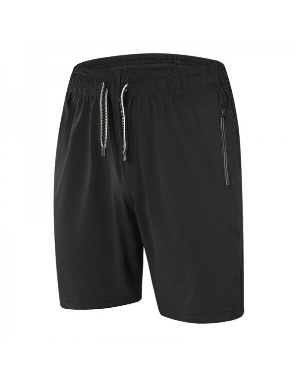 Quick-drying sports shorts for men's running training, light, loose and breathable, large five-point belt and pants rope 