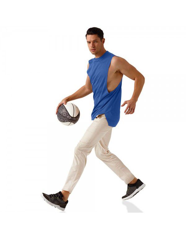 European and American men's muscle sports fitness short sleeve cotton casual summer new t-shirt