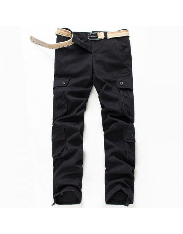 Pants Men's Multi Pocket Pants Fall New Men's Casual Loose Men's Pants Work Dress Pants