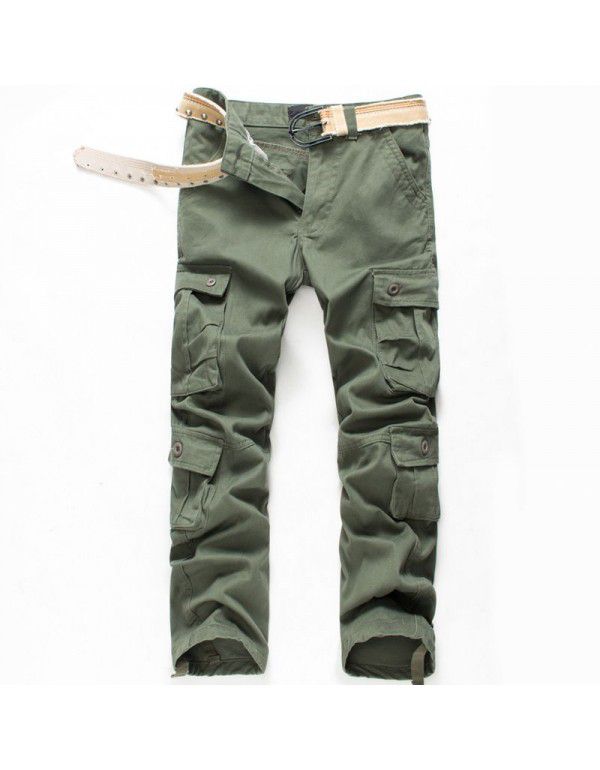 Pants Men's Multi Pocket Pants Fall New Men's Casual Loose Men's Pants Work Dress Pants