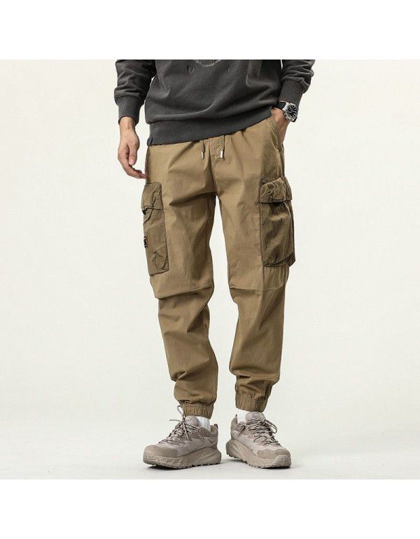 Men's overalls Men's multi-pocket outdoor mountaineering pants High quality loose casual pants Leggings